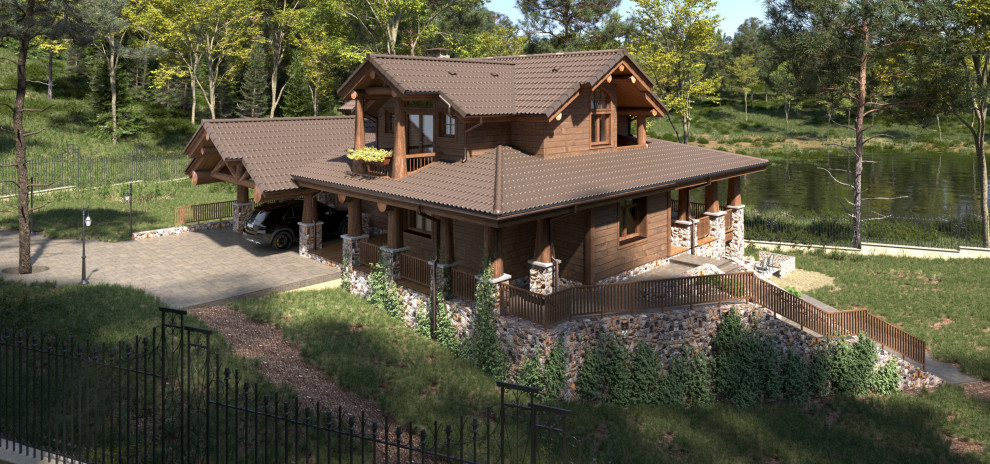 Частный дом в горном Американском стиле