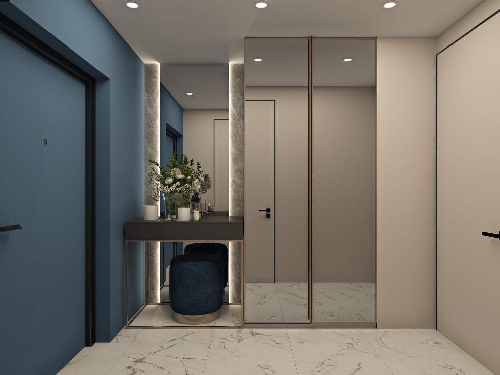 Прихожая ЖК Татьянин Парк "Сапфировая нега"