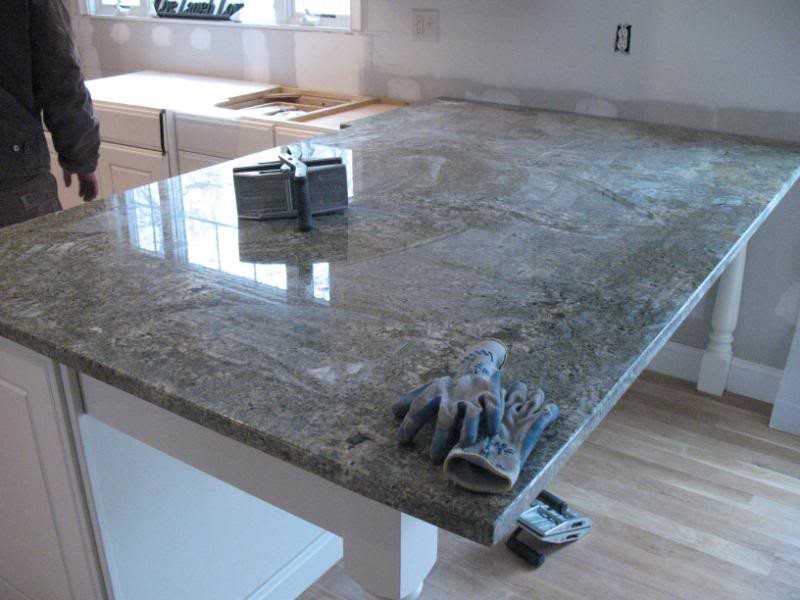Seafoam Green granite is here! Pics!
