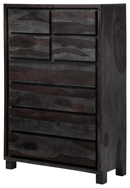 Vega Reclaimed Mango Wood Tall Dresser Rustic Dressers By