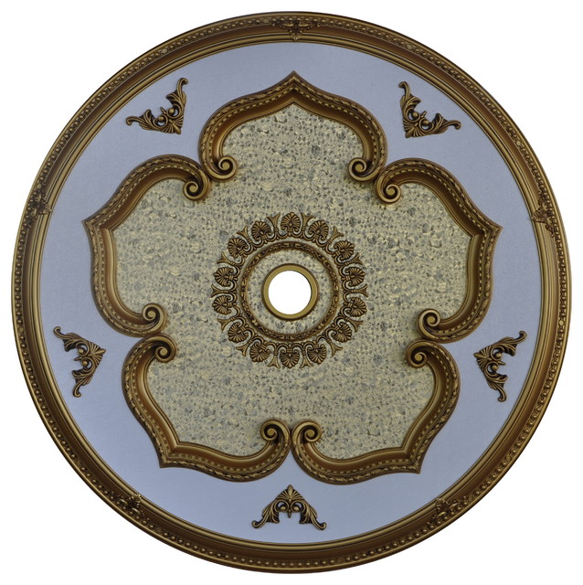 Antique Gold Ceiling Medallion, Round Collection ...