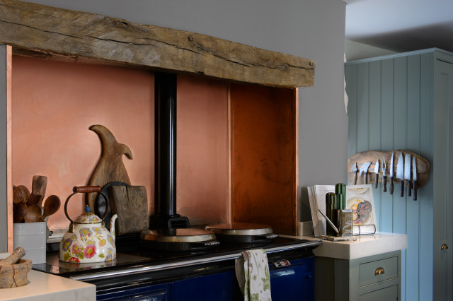 Copper splash back lantlig-koek