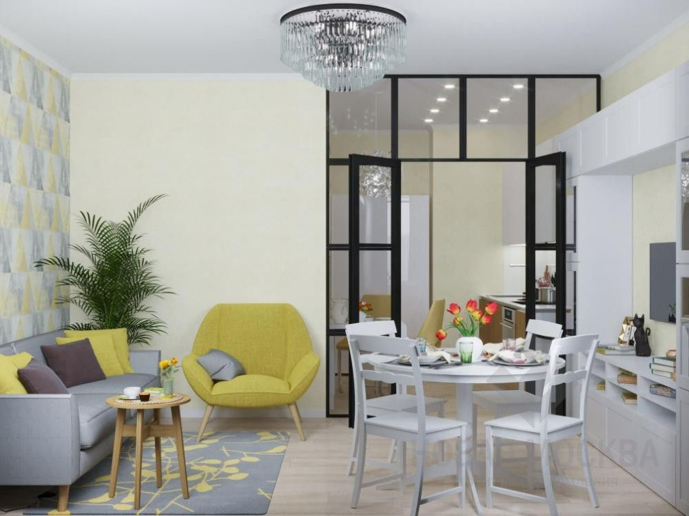 Дизайн-проект квартиры 44 кв.м. в ЖК «Новая Звезда»