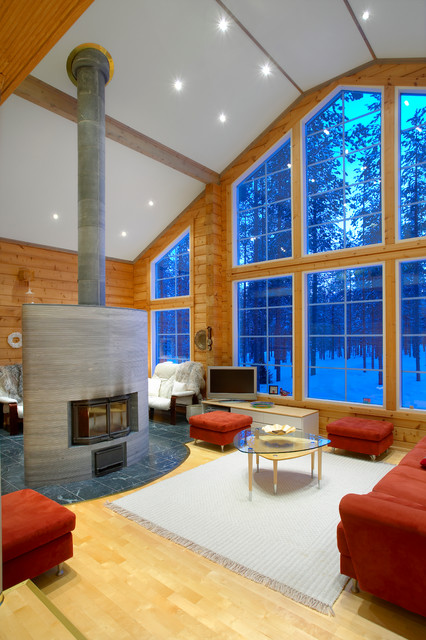 MODELES beach-style-living-room