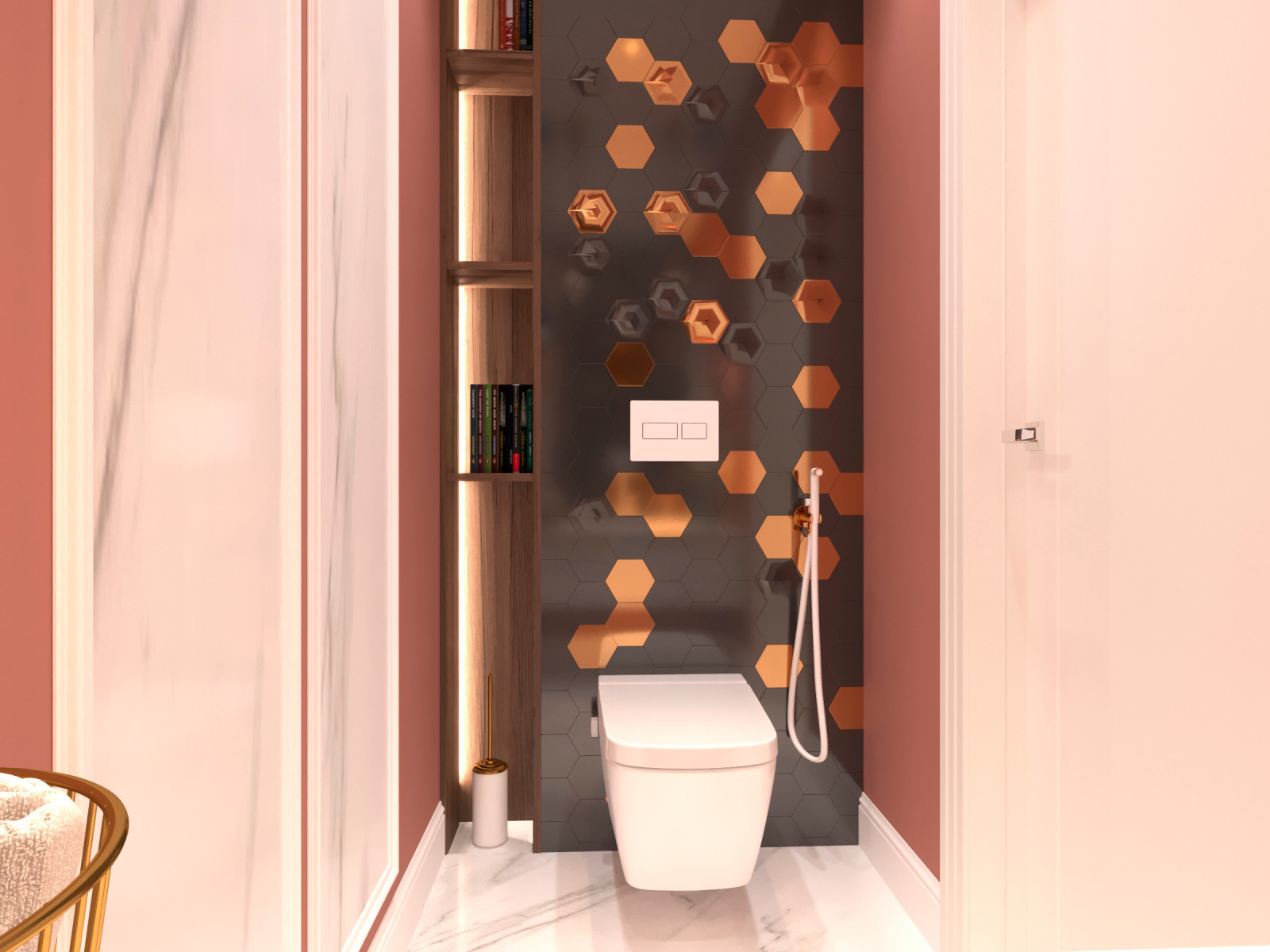 Дизайн-проект интерьера трехкомнатной квартиры.