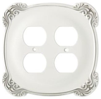 Liberty Hardware Arboresque Switch Plate, White