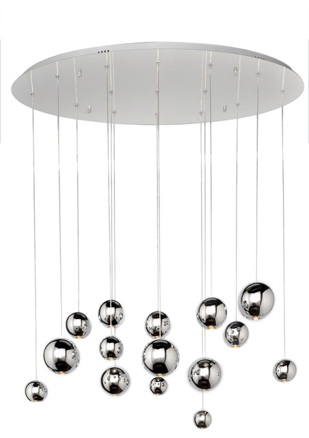 Bollero Multi Light Pendant Polished Chrome 11 Bollero Multi Light Pendant Polished Chrome 11