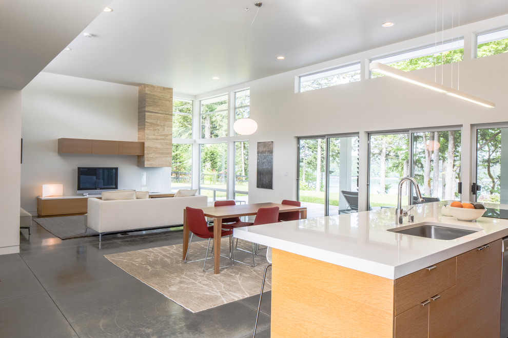 West Coast Modern - Modern - Living Room - Seattle - by The Artisans ...