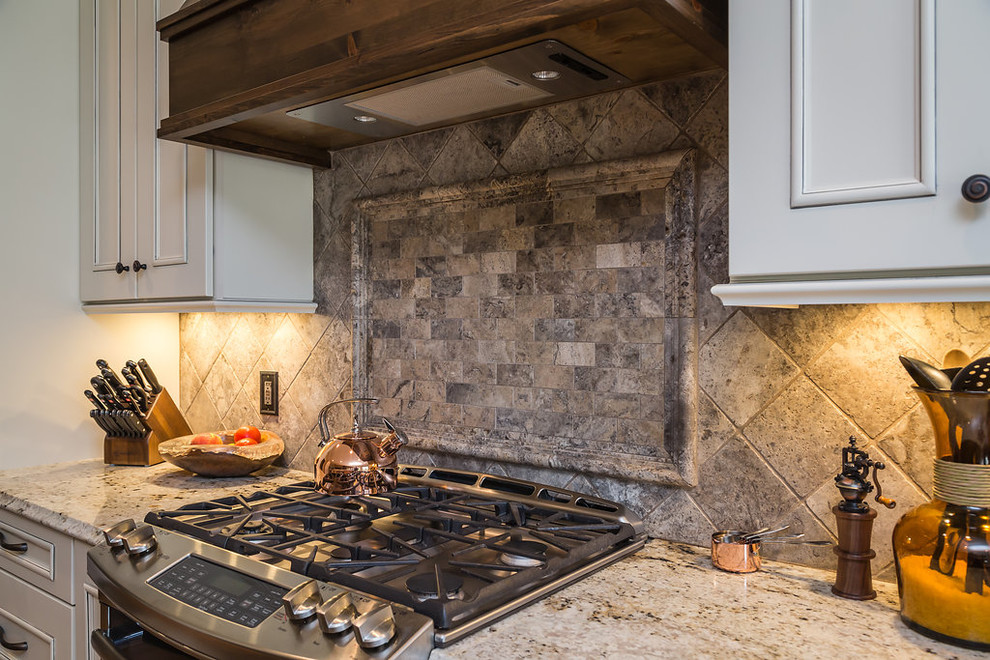 Mountain style kitchen photo in Raleigh