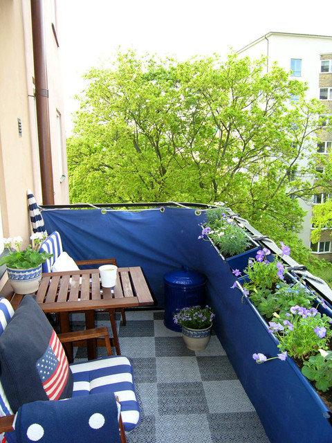 Compact living american-traditional-balcony