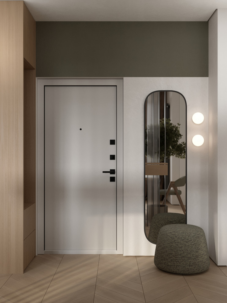 Проект 2-х уровневой квартире в эко-стиле.