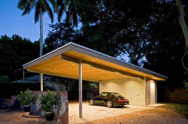 Modern Flat Roof Carport