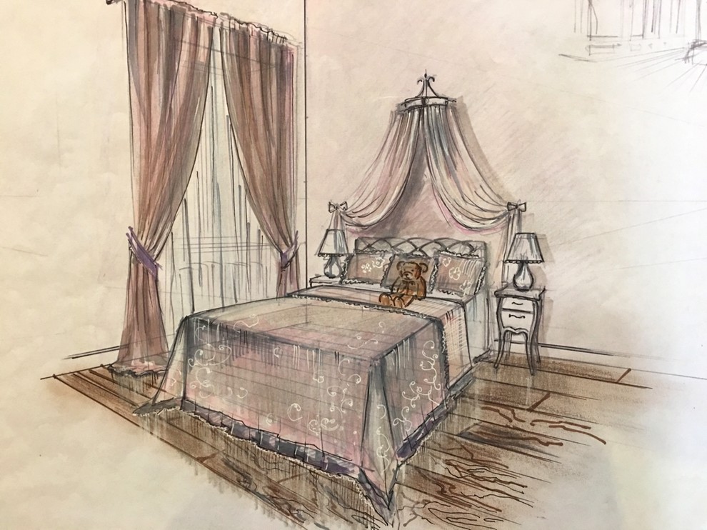 Эскизы квартиры для актрисы кино