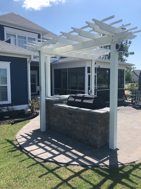 Custom Pergola with lighting