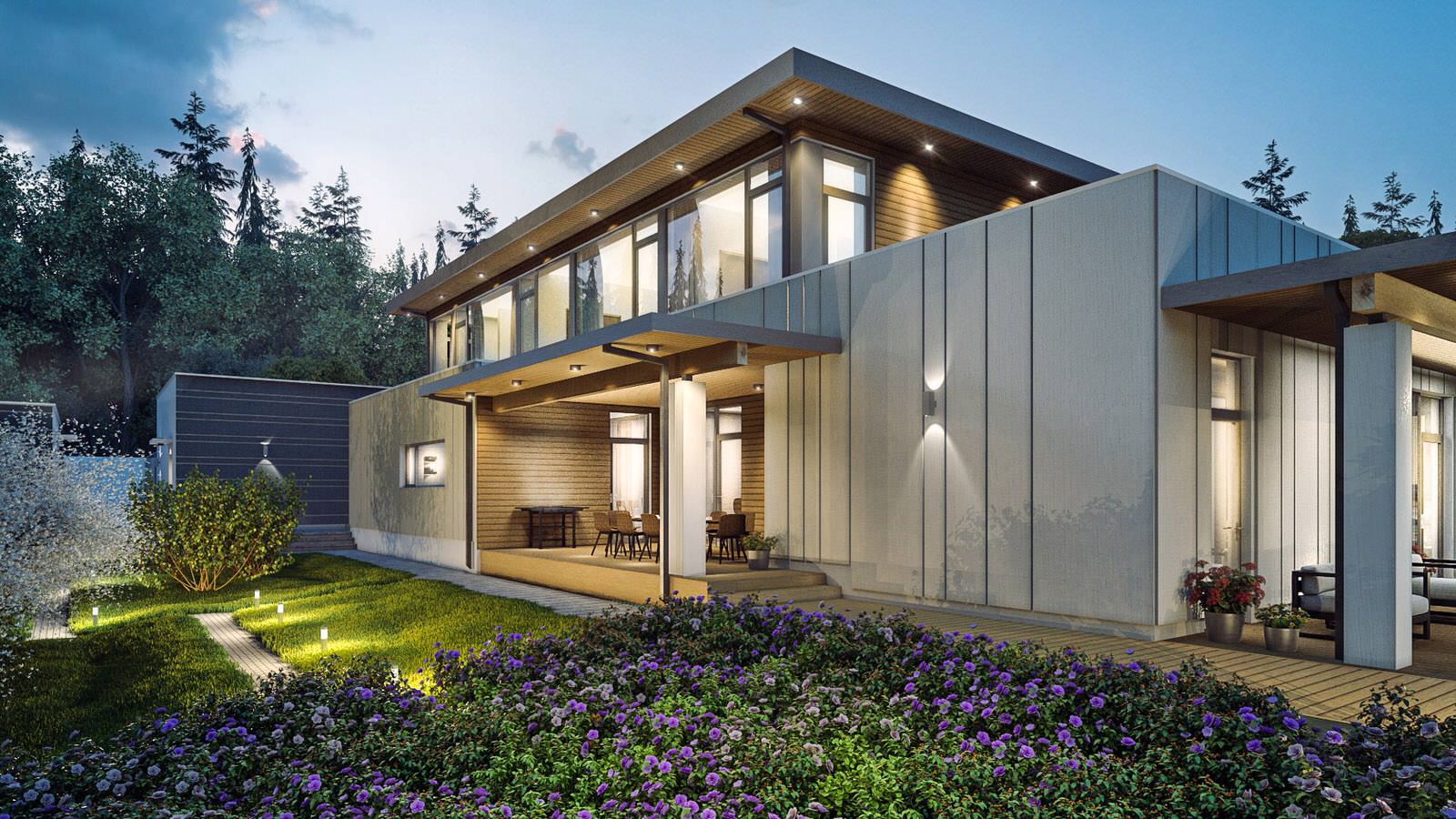 Вилла в дубовом лесу