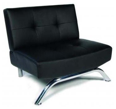 Emma Armless Chair in Black