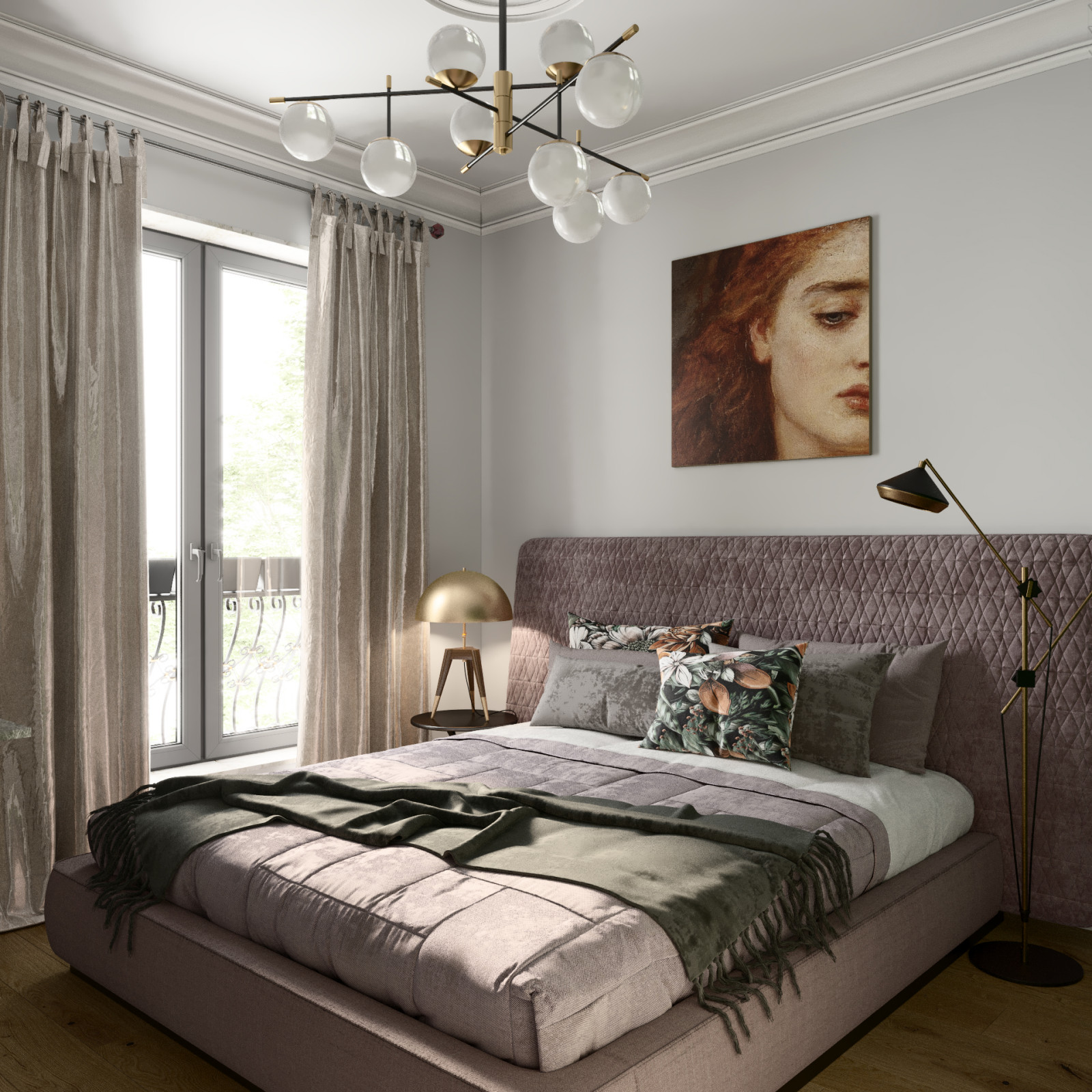 ДИЗАЙН-ПРОЕКТ КВАРТИРЫ В ВАРШАВЕ В РОМАНТИЧНОМ СТИЛЕ