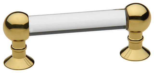 Baldwin 4343112 Crystal Cabinet Pull in Aged Bronze Top Notch Distributors Inc. Home Improvement
