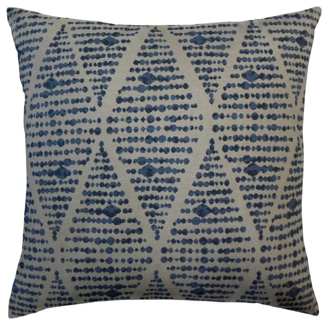 The Pillow Collection Blue Robbins Throw Pillow Cover, 18"x18"