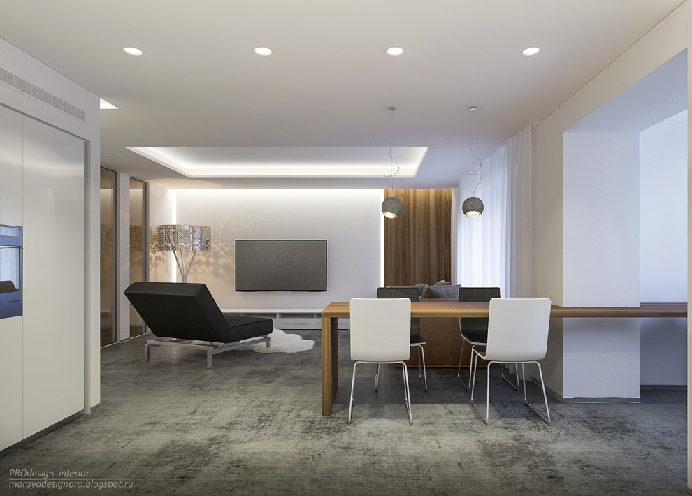 Интерьер однокомнатной квартиры.