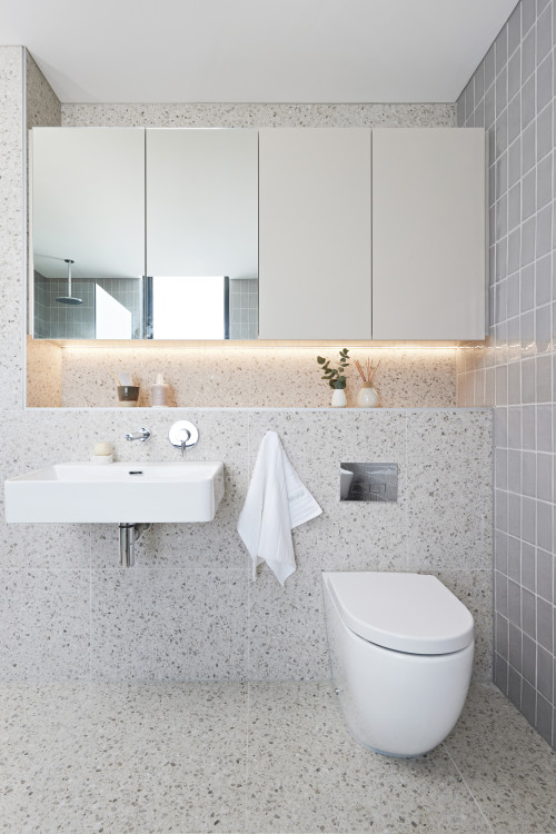 terrazzo tile bathroom