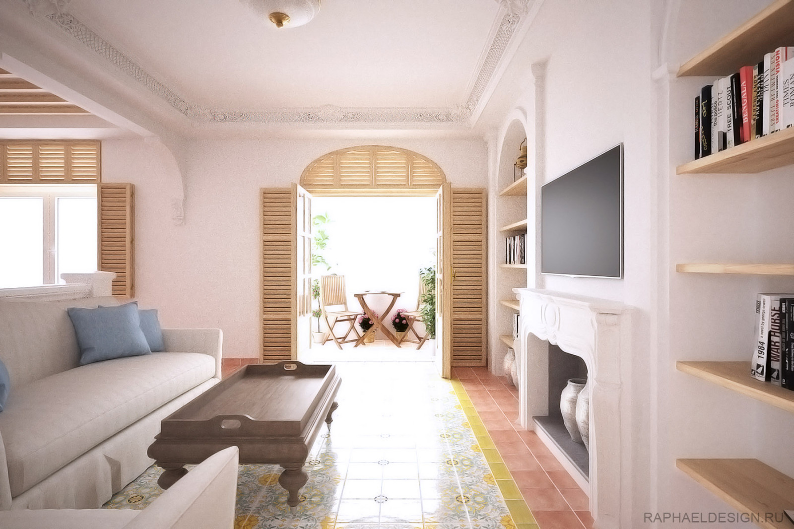 Реализованный проект в Московском районе - Квартира в средиземноморском стиле