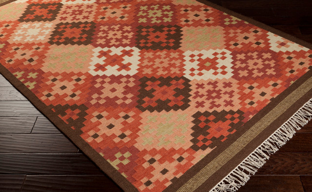 Surya Jewel Tone II JTII-2048 Rust Red, Blond Rug - Southwestern - Area ...