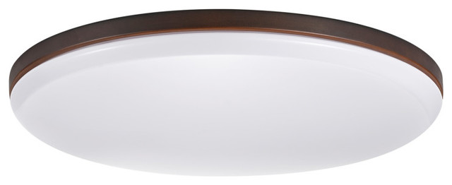 Ellington 28-Watt Dark Bronze Integrated LED Flush Mount Ceiling Light