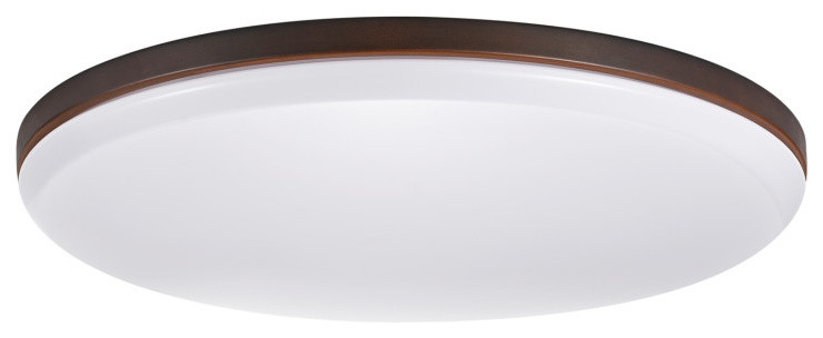 Ellington 28-Watt Dark Bronze Integrated LED Flush Mount Ceiling Light
