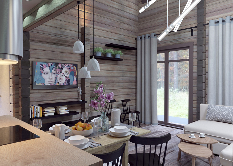 Интерьеры дома из бруса