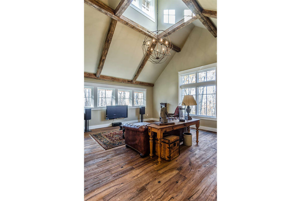 Photo of a country home office in Atlanta.