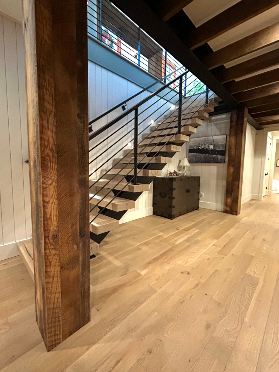 Floors, Beams, & Stairs with Steel Accents