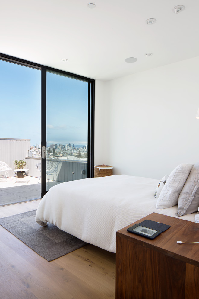 Bedroom - modern bedroom idea in San Francisco