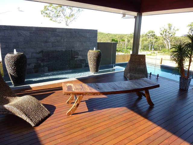 Pool asiatisk-terrasse