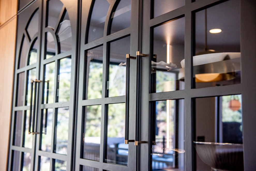 Transitional home design photo in Denver