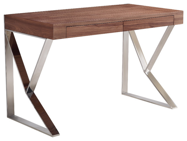 York Collection Office Desk Contemporary Desks And Hutches By York Collection Office Desk Walnut Veneer