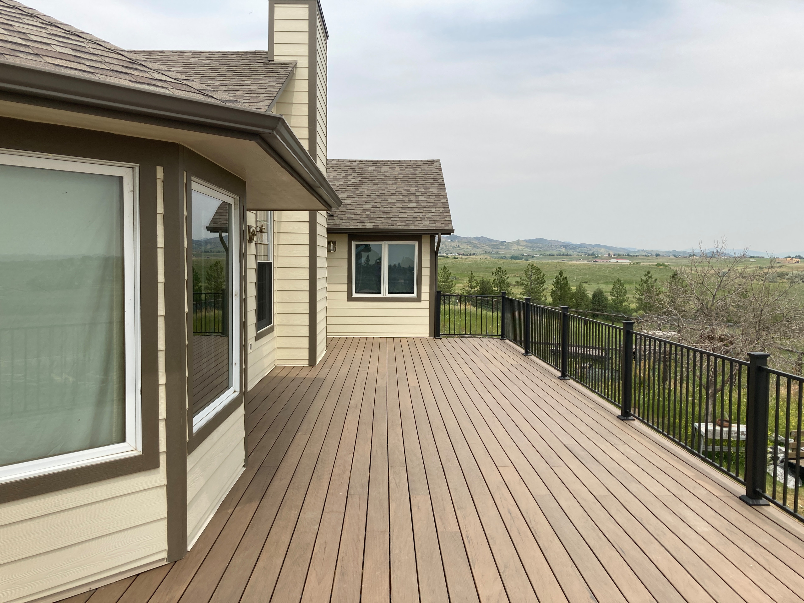 Timbertech Deck Fortress Railing Stamped Concrete
