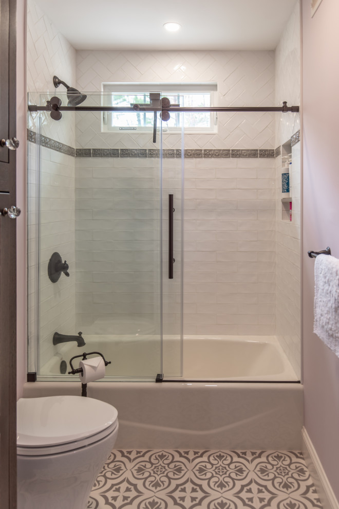 Hall Bathroom Remodel Bedford, NH BRONZE AWARD WINNER Modern Bathroom Boston by G. M