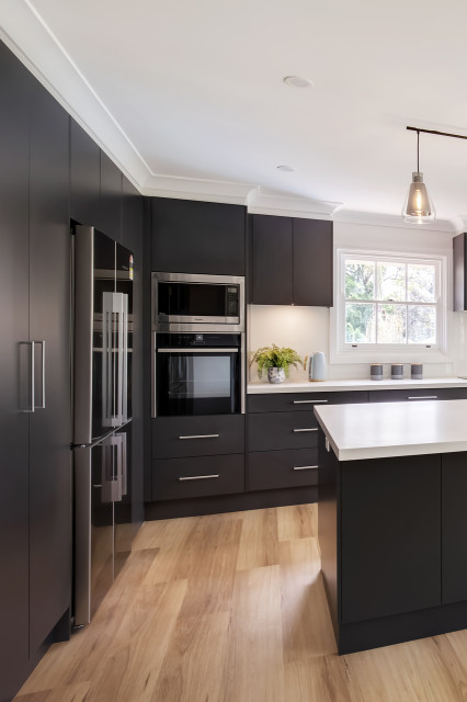 Kitchen with Battalion Poly finish and Fresh Concrete Benchtops contemporary-kitchen