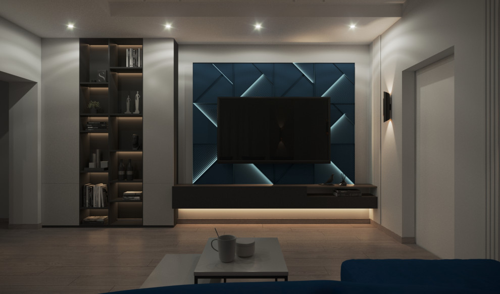 Двухкомнатная квартира г. Тюмень, ул. Дружбы_ Гостиная