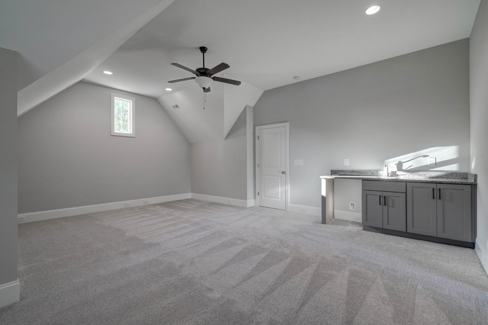 Inspiration for a transitional home design remodel in Charlotte