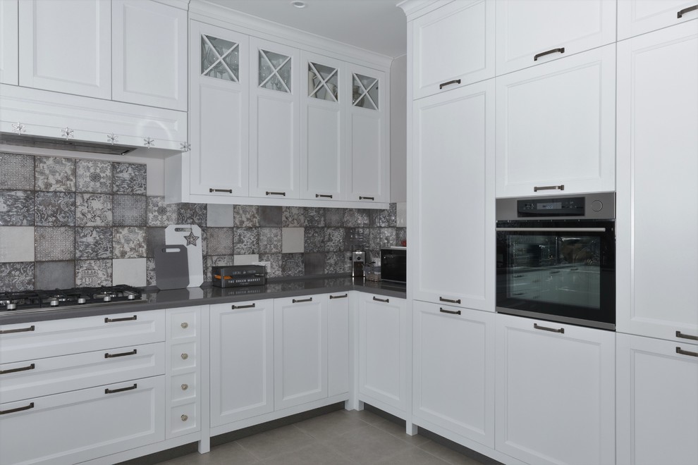 Кухня в загородный дом в скандинавском стиле