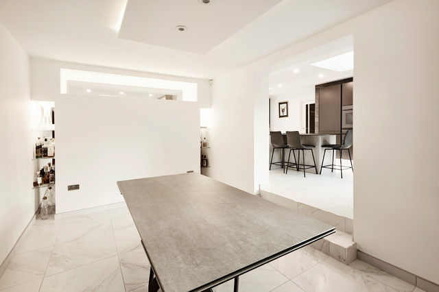 Anthracite & Concrete handle-less kitchen trendy-koekken