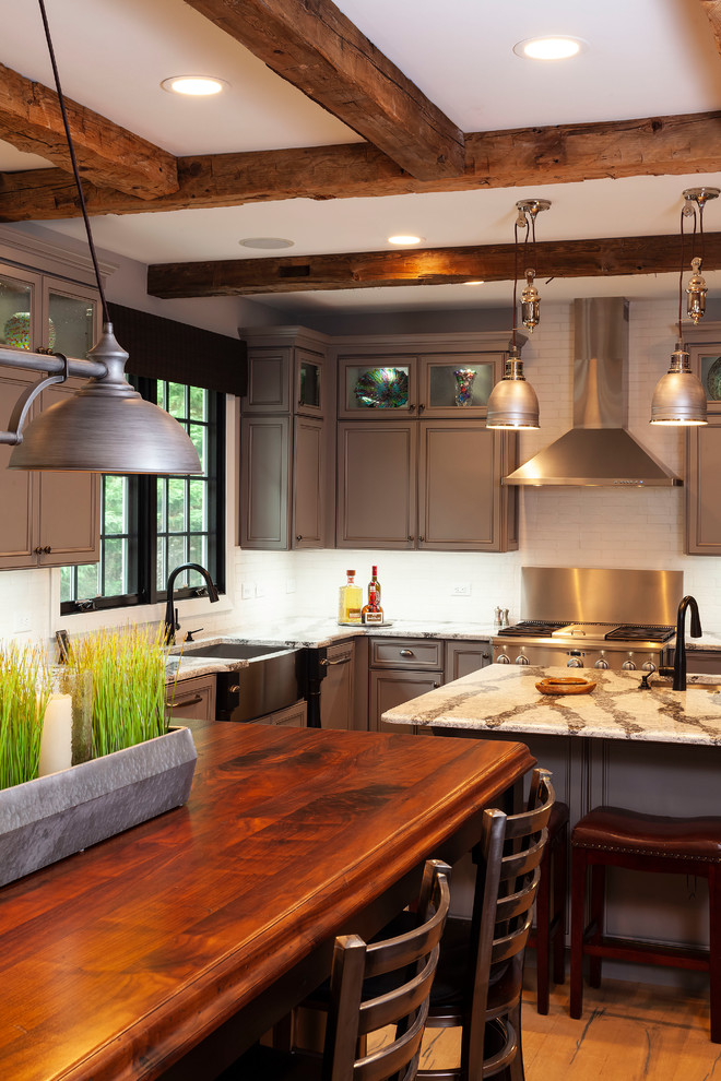 Kitchen - rustic kitchen idea in Baltimore