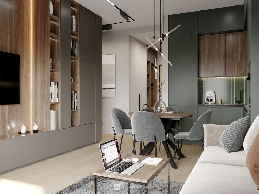 Стильная квартира с панорамными окнами даже в санузле