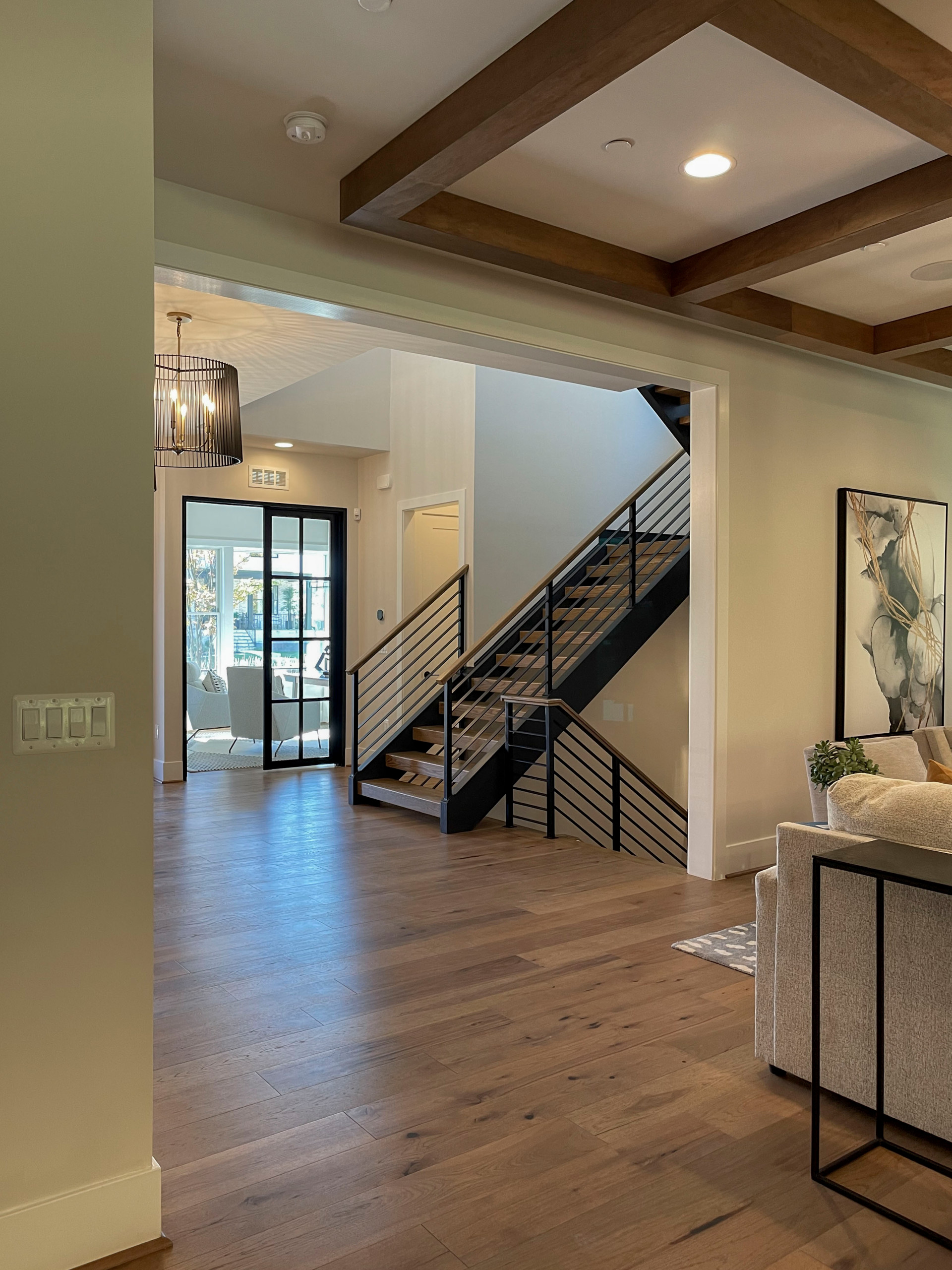 113_Floating Straight- Stringers with No Risers in Contemporary Home, Bethesda M