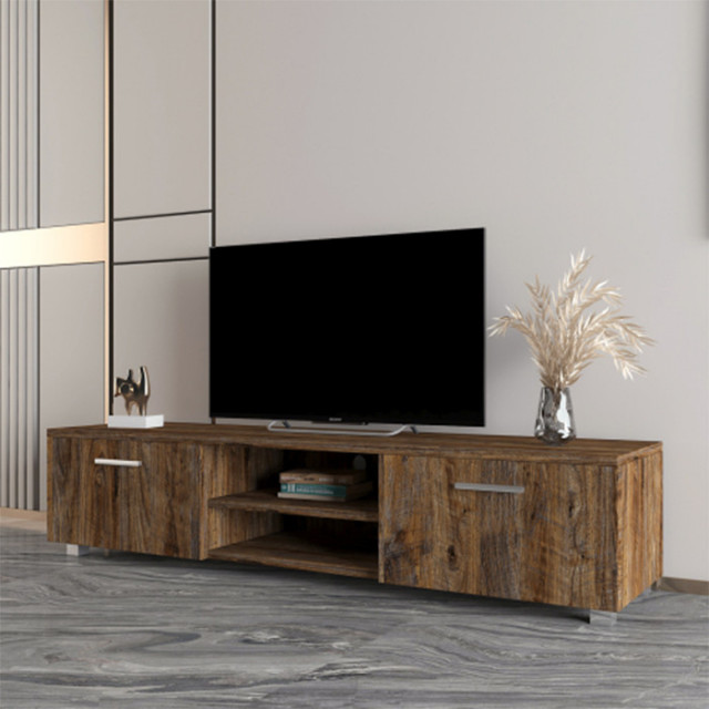 Living room TV benches Espresso modern tv stand Rustic