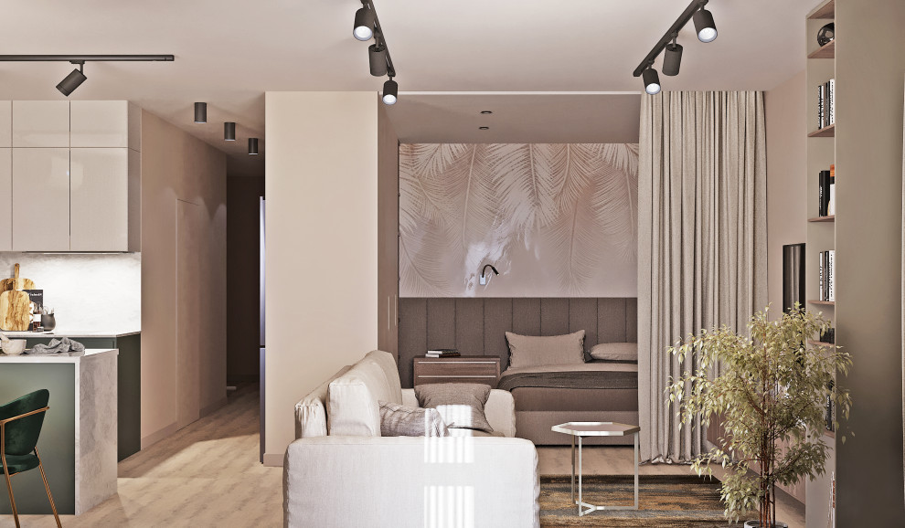 Студия в пастельных тонах