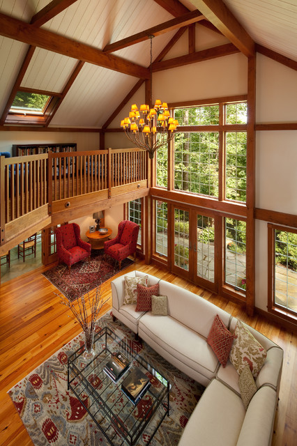 The Gathering House Barn Home Traditional Living Room