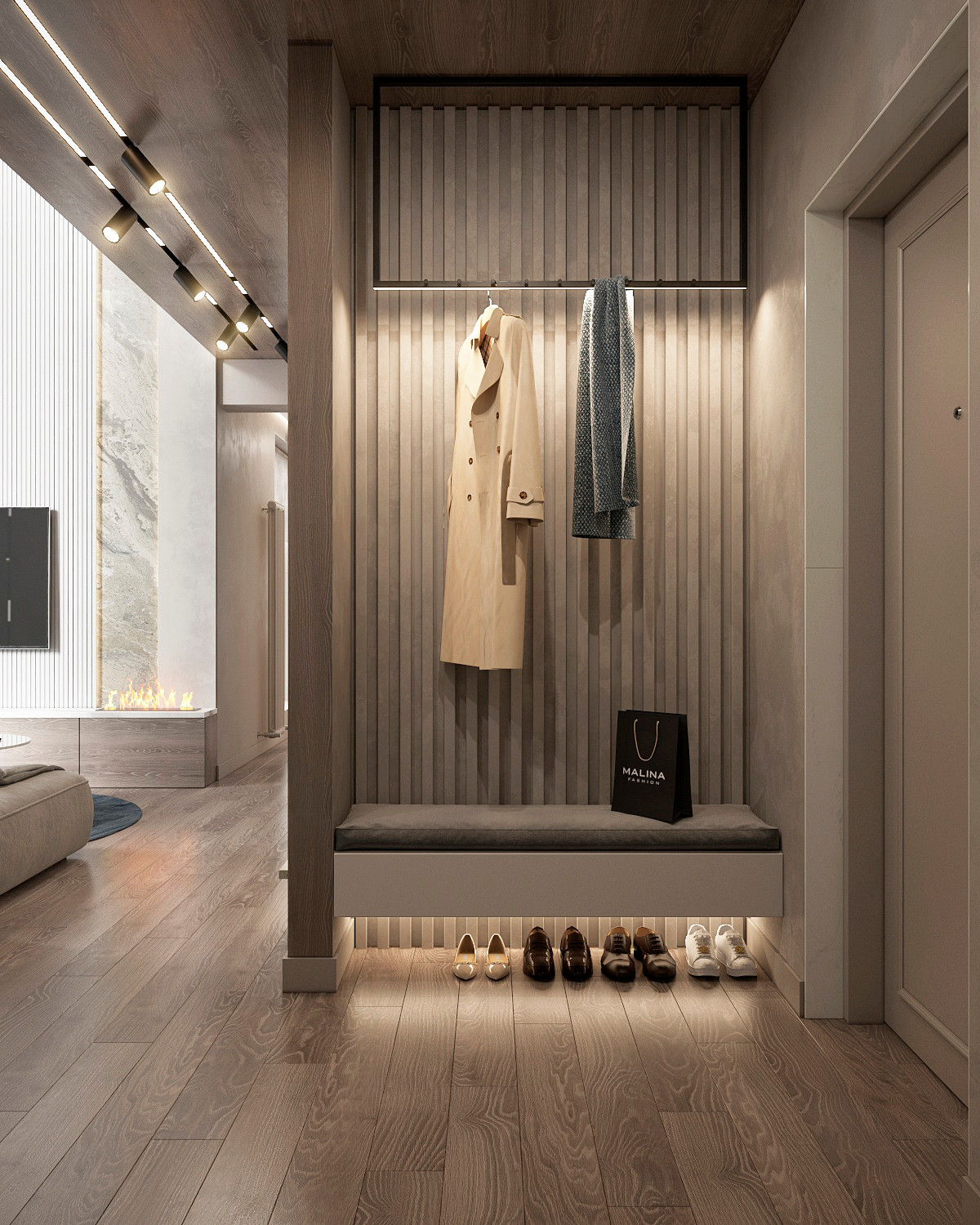 Квартира с вторым светом в современном стиле